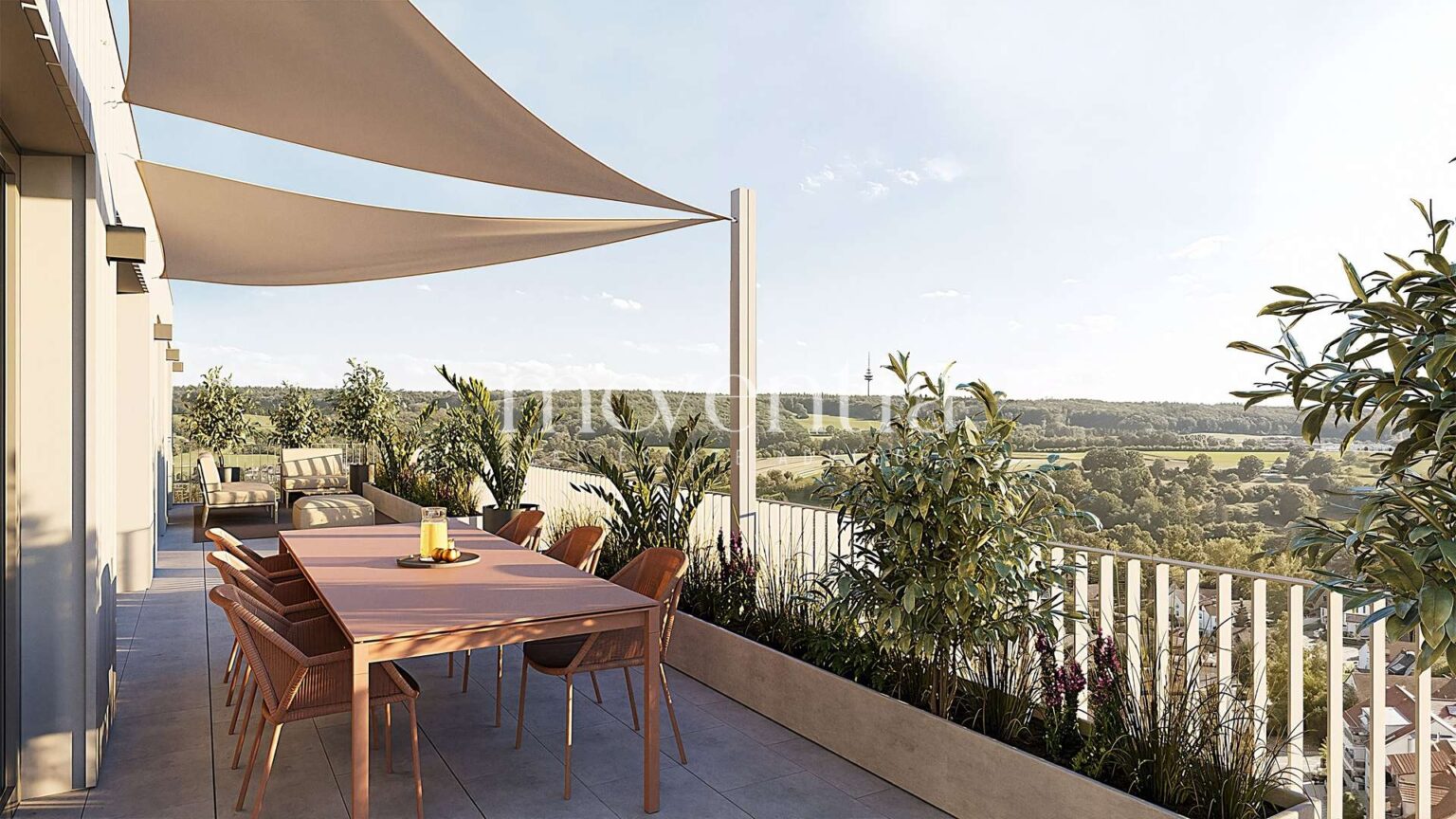 Visualisierung Dachterrasse