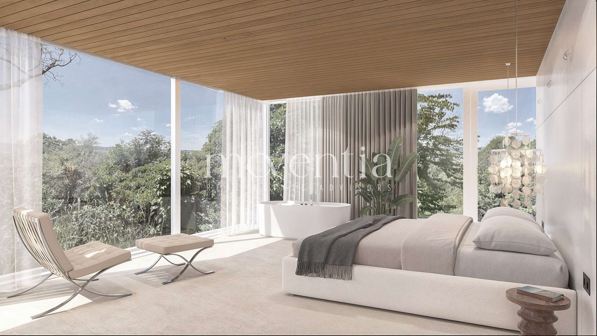 Masterbedroom mit Bad-en-Suite