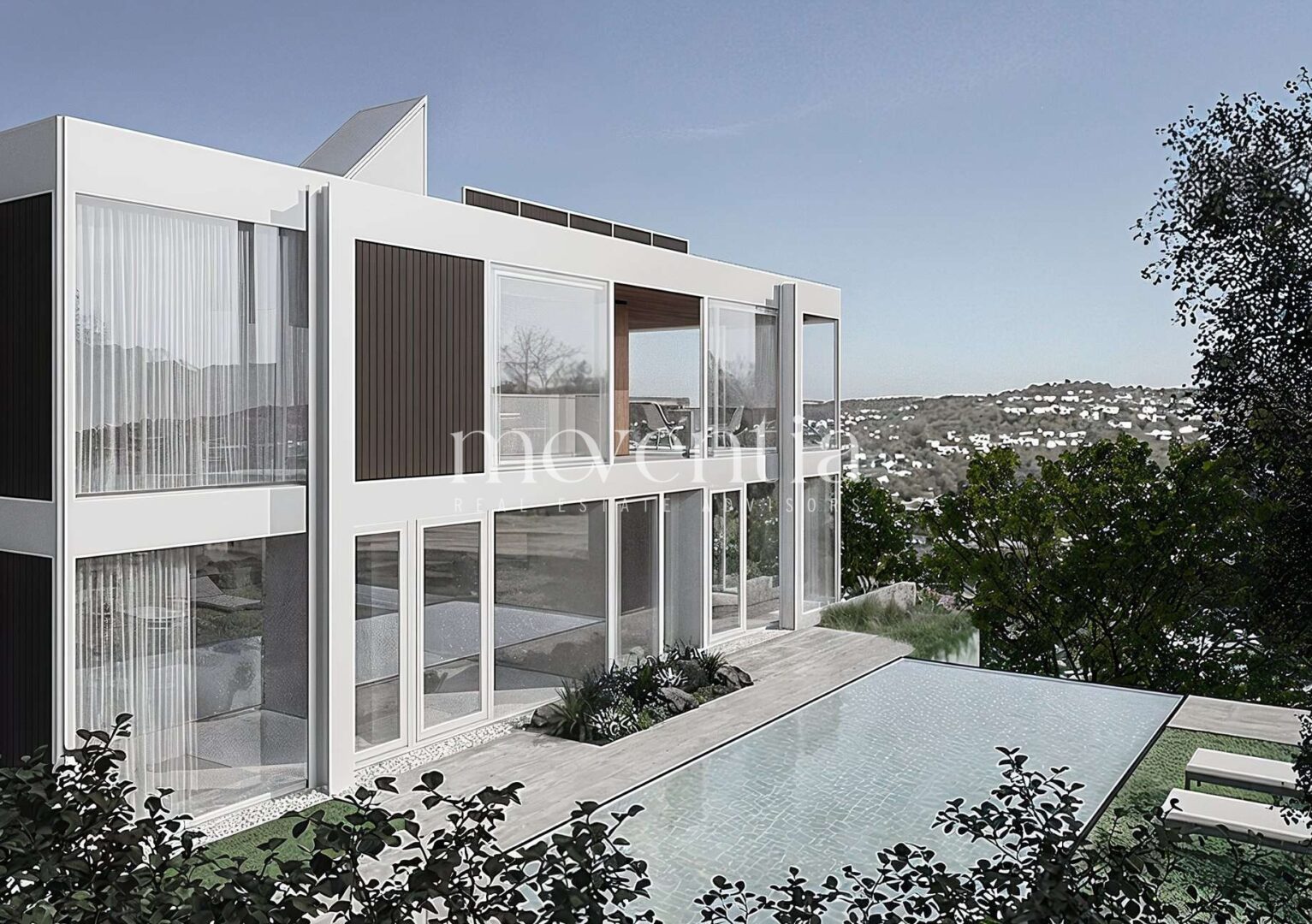 Außenansicht (hier mit Pool)