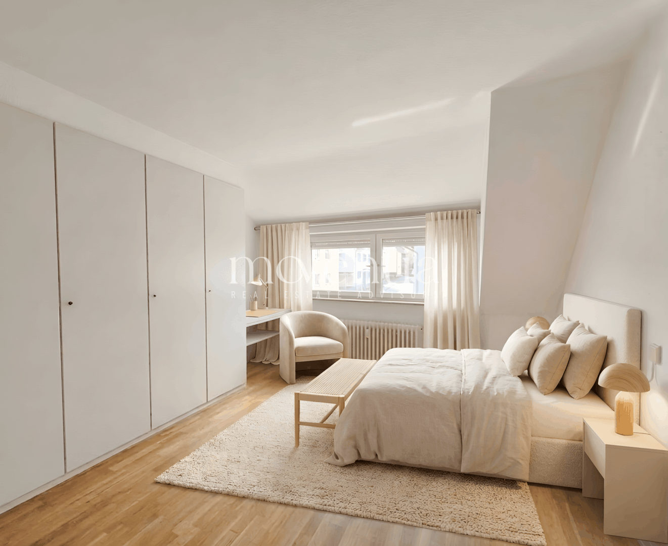 Schlafzimmer digital eingerichtet