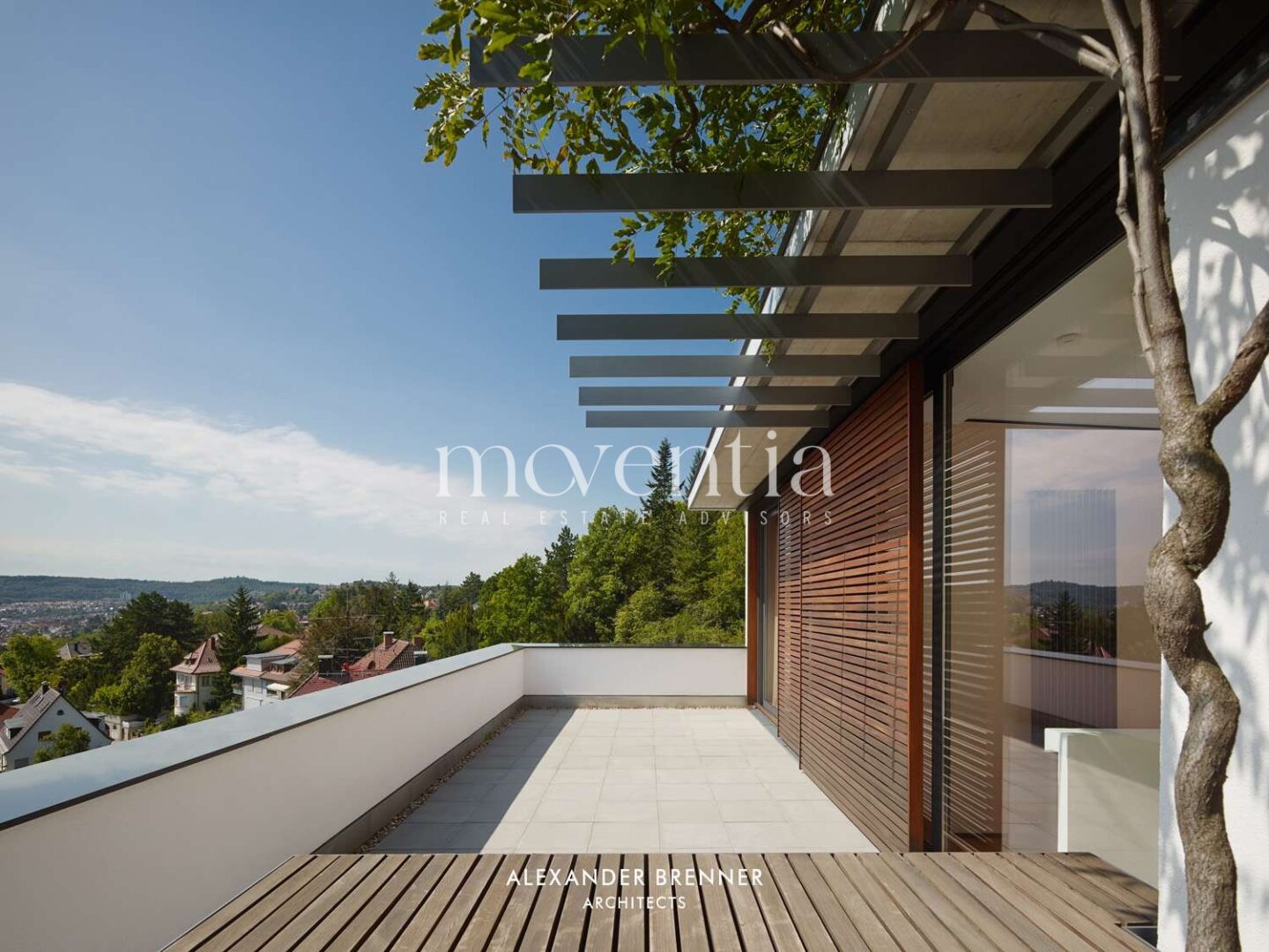 Dachterrasse mit Panoramablick