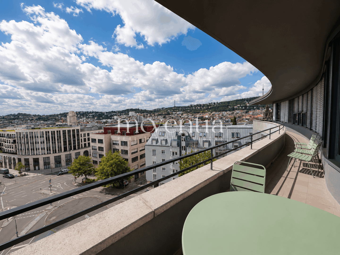 Dachterrasse mit Aubslick