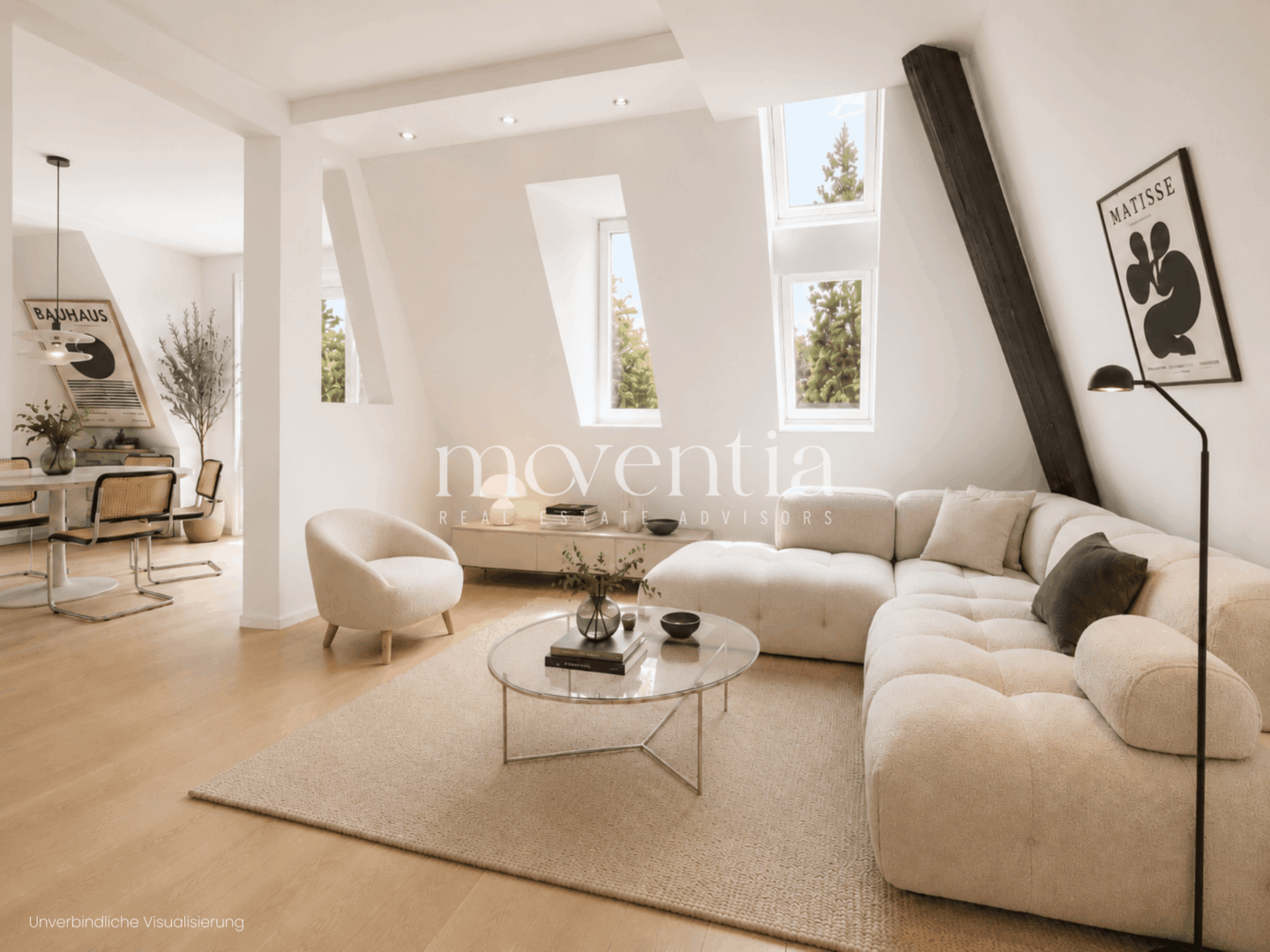 Wohnzimmer - unverbindliche Visualisierung