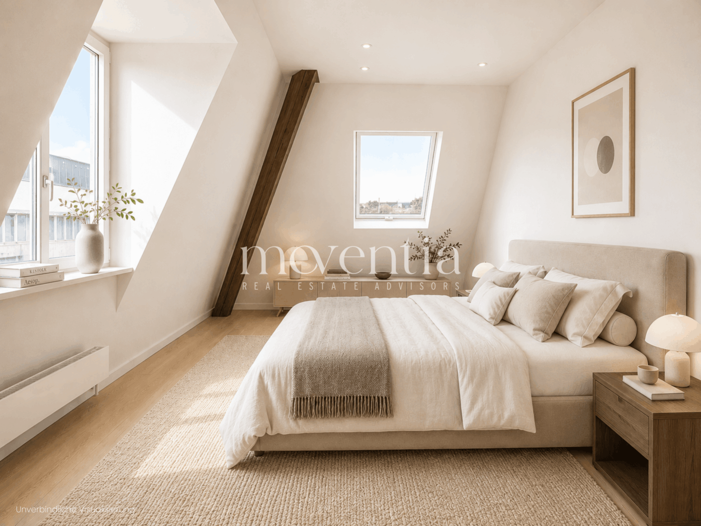 Schlafzimmer - unverbindliche Visualisierung