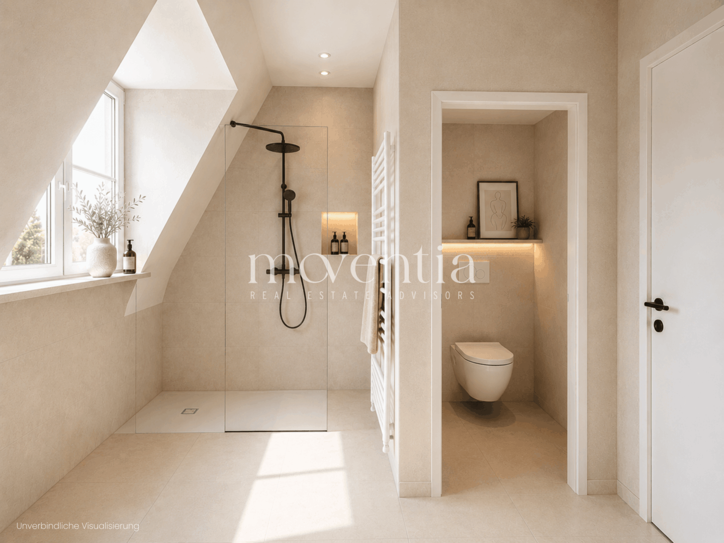 Badezimmer - unverbindliche Visualisierung