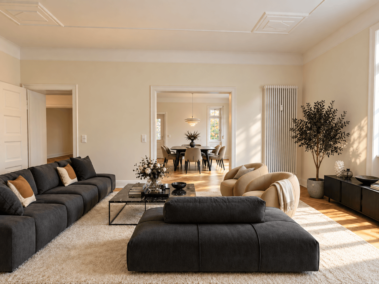 Wohnzimmer (digital eingerichtet)