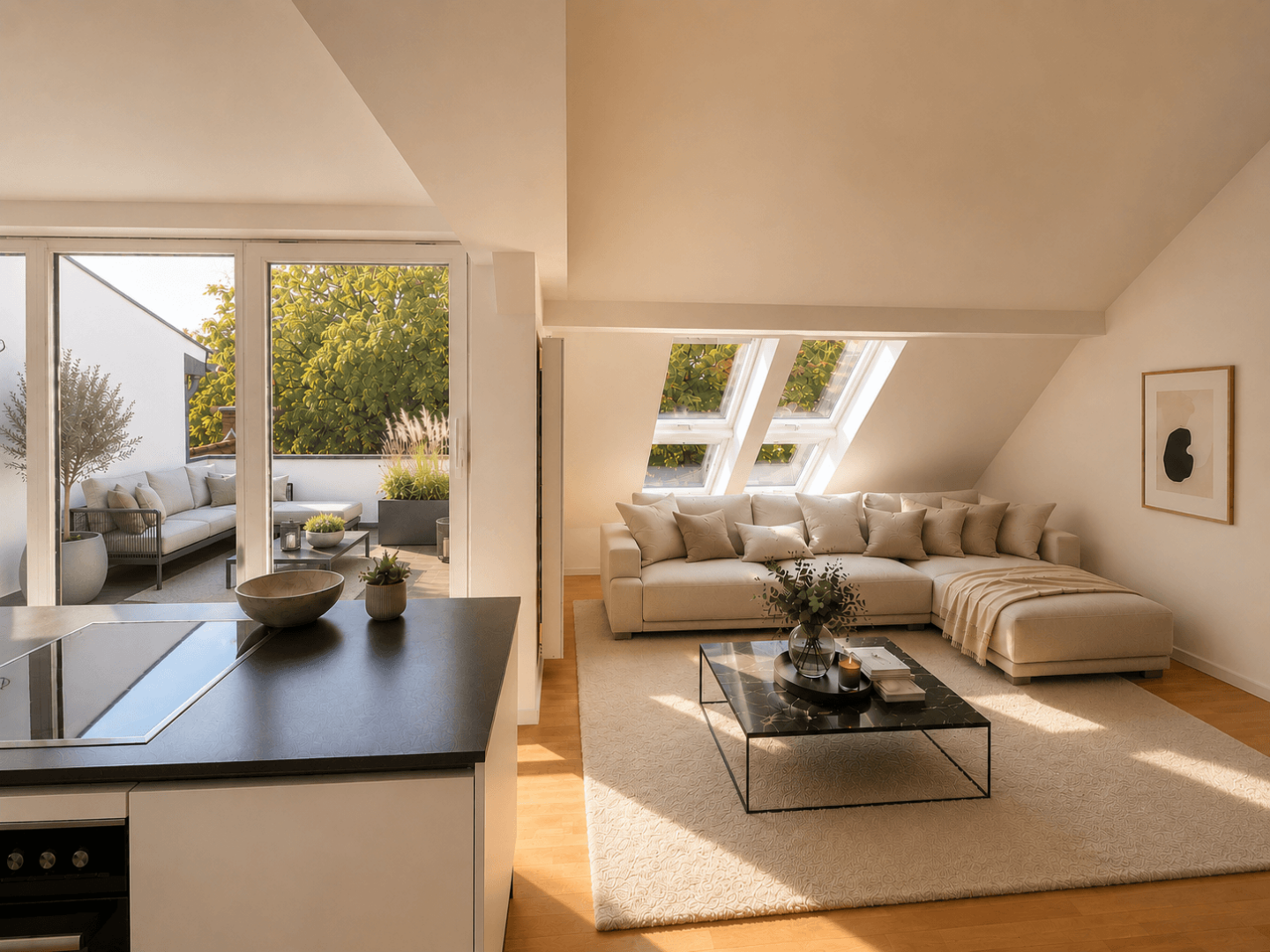 Wohnzimmer (digital eingerichtet)