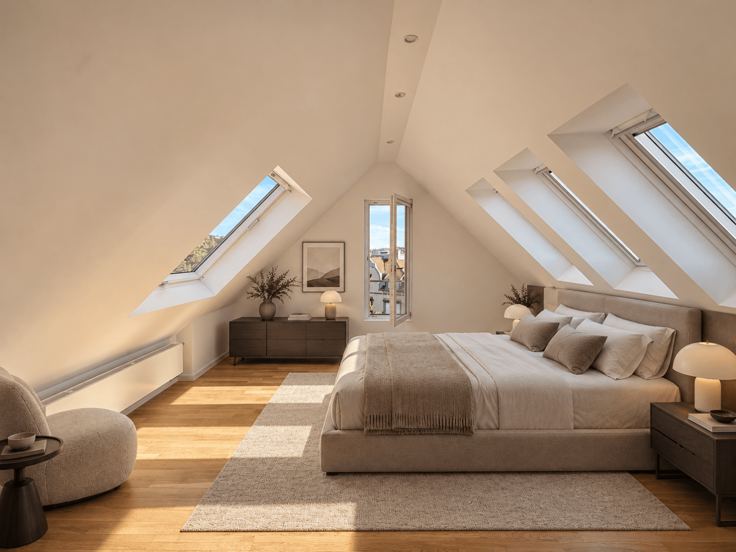 Schlafzimmer (digital eingerichtet)